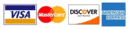 Accepted payment methods: Visa, MasterCard, Discover, American Express