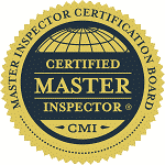 Certified Master Inspector badge – gold and navy seal from the Master Inspector Certification Board