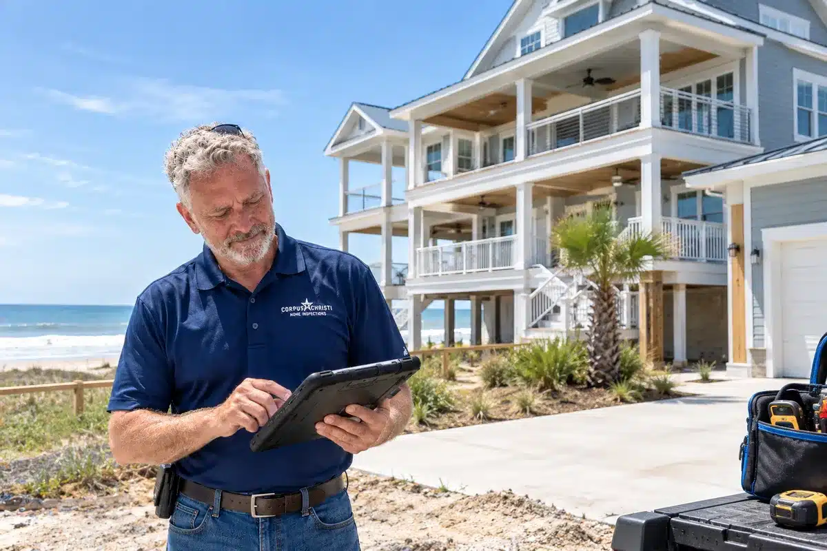 New construction home inspection in Corpus Christi, Texas